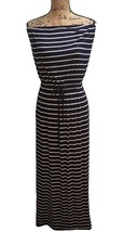 J. Crew Womens Size S Ami Strapless Maxi Dress Black Striped Off the Sho... - $20.84