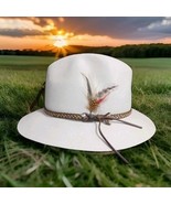CAPAS DESIGN Genuine Shantung Fedora Style Hat Made In USA Size Medium - $2,182.98 MXN