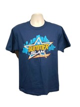 Authentic WWE 2015 Summer Slam Brooklyn New York Adult Medium Blue TShirt - $14.85