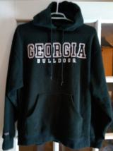 Vintage 90s JanSport Georgia BULLDOGS Hoodie Sweatshirt Distressed Size Medium! - $37.04