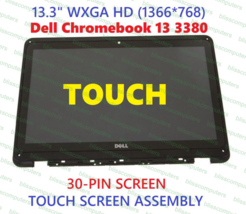 Dell Chromebook 13 3380 13.3&quot; LCD Touch Screen Bezel NKKX8 N133BGE-E31 CFM74 - $121.55