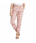 Jessica Simpson Ladies&#39; Soft Printed Cadie Pant, PINK FLORAL, XL 26&quot; - £8.53 GBP