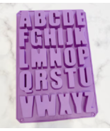 26 Cavities Large Letter Molds Silicone Alphabet Mold for Plaster Crayon... - £11.14 GBP