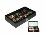 18 watch case  Black Storage Organizer Display Gift Box - $50.95