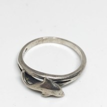 Sterling Silver Dolphin Ring Size 5.75 Vintage - £43.08 GBP