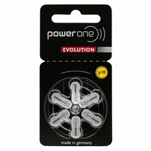 PowerOne Evolution Size 10 Hearing Aid Batteries - 1.45V Zinc Air with Improved  - £4.47 GBP+