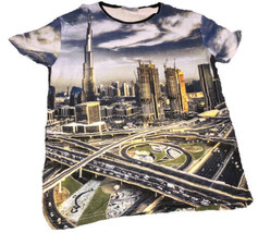 Erkek “Dubai” Theme Print T-Shirt Size L (No Tags) - $4.40