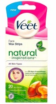 Veet Face Wax Strips Natural Inspirations - for Face - Pack of 20 - £21.63 GBP