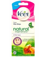 Veet Face Wax Strips Natural Inspirations - for Face - Pack of 20 - $37.46 CAD
