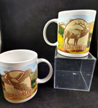 Field &amp; Stream Pheasant and Elk Coffee Mugs Set of 2 Cup Hunting Sportsman - £10.27 GBP