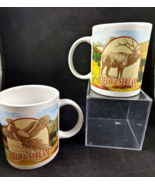 Field &amp; Stream Pheasant and Elk Coffee Mugs Set of 2 Cup Hunting Sportsman - £10.34 GBP