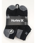 New Mens Hurley 6 Pack Cushioned Low Cut Socks Shoe Size: 8-12 - $24.26