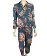 Lauren Petite Blue and Pink Floral Long Sleeve Pajamas PS - $45.60 CAD
