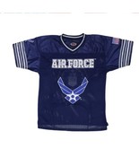 Air Force Falcons Jersey By JWM Wholesale Inc. Stitched Mens Size XL Blue - £59.26 GBP