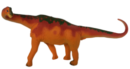 Toy Dinosaur Brontosaurus Brachiosaurus Pretend Play Plastic Orange Kids... - $2.99