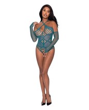 Seamless Long Sleeve Teddy Turquoise O/S - $1,113.66 MXN