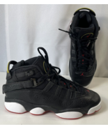 Nike Air Jordan 6 Rings Black Basketball Sneakers Shoes High 323419-063 ... - £31.48 GBP