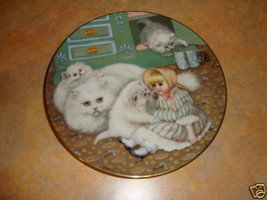 Captive Audience Hamilton collection Country kitties plate kittens cats doll - $19.79