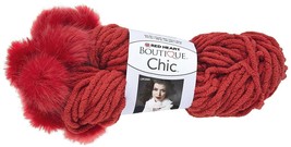 Coats Yarn Polyester Blend Red Heart Boutique Chic Yarn-Pimento - £9.20 GBP