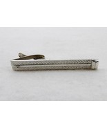 Silver Tone Tie Bar Vintage with Swigles Pattern Etched in the Bar Hicko... - $182.37 MXN