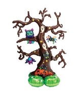 Creepy Tree Halloween Airloonz Mylar Foil 62&quot; H Standing Balloon Sculpture - £12.75 GBP