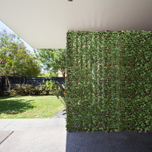 Costway 3PC Expandable Retractable Artificial Leaf Faux Ivy Privacy Fence Screen - £121.87 GBP