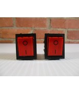 On/Off Toggle Switches Red and Black UND Lab Ins T100 16 amp 250 v - £7.70 GBP