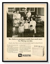 Maytag Washing Machines Mrs. Zofrea Print Ad Vintage 1969 Magazine Adver... - $9.70