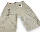 Mens 40&quot; Geo Graphic Regular Fit Cargo Shorts Y2K Flat Front NEW - $17.96