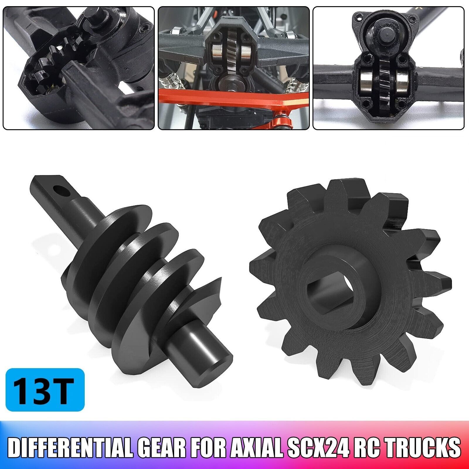 Primary image for Overdrive Differential Harden Steel Worm 13T OD Gear Set for Axial SCX24 Trucks