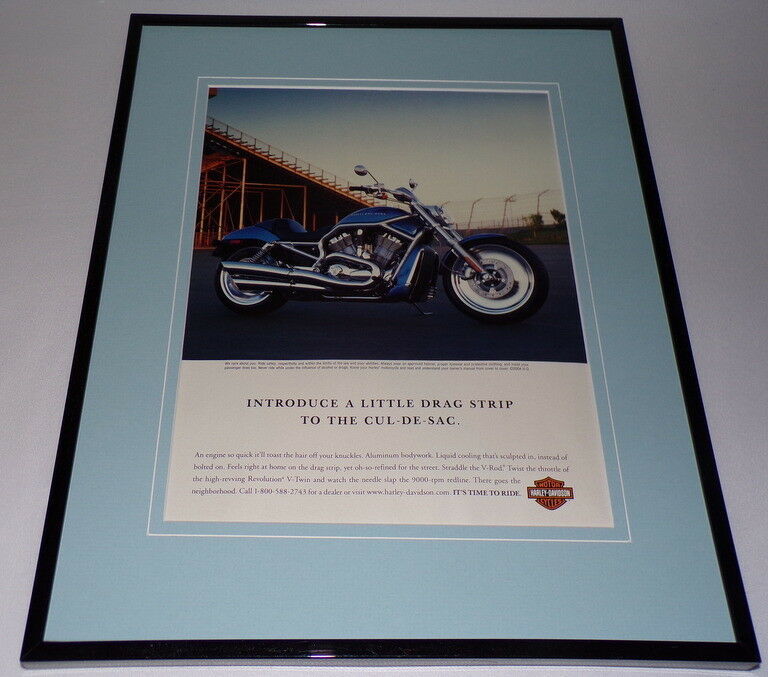 2005 Harley Davidson Revolution Framed 11x14 ORIGINAL Advertisement - $34.64