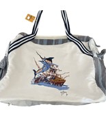 Guy Harvey Swordfish Canvas Tote Bag Purse Fish Boat Ocean Sailor Capt P... - $38.37 CAD