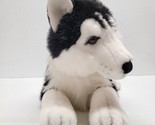 A&amp;A Aurora Plush Husky Black White Siberian Dog Boris Puppy Stuffed Anim... - £59.46 GBP