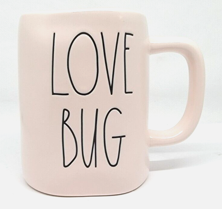 Primary image for RAE DUNN Coffee Cup Mug LOVE BUG Magenta Artisan Collection NWOT
