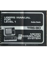 1 TRS-80 User&#39;s Manuals for Level 1 Micro Computer System Radio Shack - $9.65