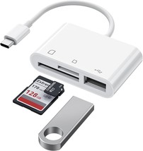 USB C to Micro SD TF Memory Card Reader 3 in 1 USB C Card Read Compatible with P - £18.49 GBP