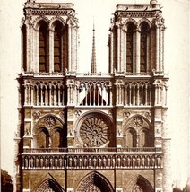 RPPC Paris France Notre Dame Cathedral Sepia 1910s WW1 Era Postcard PCBG12A - £39.95 GBP