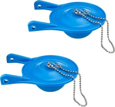 Toilet Handle Chains Lecyco Rubber Water Saving, Easy To Install, 2 Pack 3 Inch - £23.12 GBP