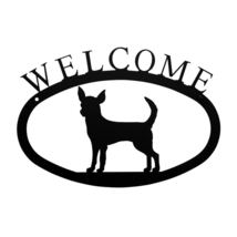 Village Wrought Iron Chihuahua Dog Welcome Home Sign Small - $24.05