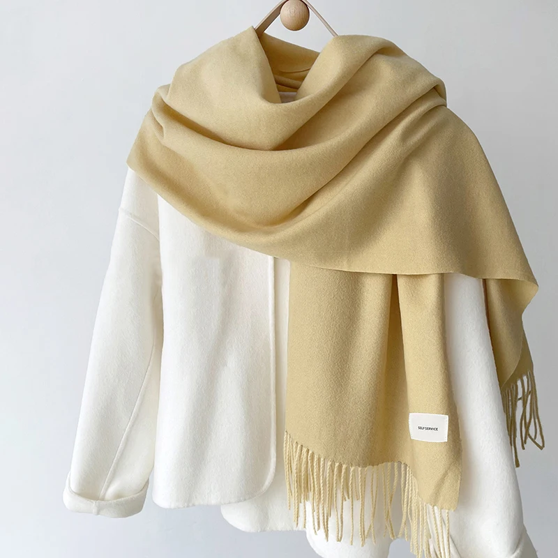 Women’s Winter Scarf: Soft Imitation Cashmere Shawl &amp; Wrap (Yellow) - $13.10