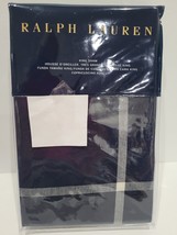 Ralph Lauren Modern Equestrian Windowpane King Pillow Sham Navy Cream NWT $215 - £53.02 GBP