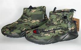 CHAMPION Camo Rally Drizzle Draw String Water Resistant Comfy Booties Me... - £55.94 GBP