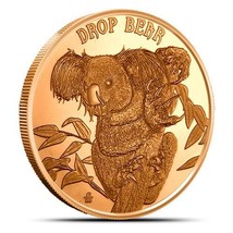 1 oz Copper Cryptid Creatures Drop Bear Copper Round Collectible Coin - £3.91 GBP