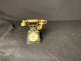 Vintage Brass Bronze Diecast Miniatures Pencil Sharpeners Astronaut Rotary Phone - $12.59