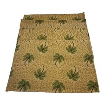 Vintage Palm Tree Tapestry Cloth Placemats Set of 4 Beach House Decor 18... - £14.56 GBP