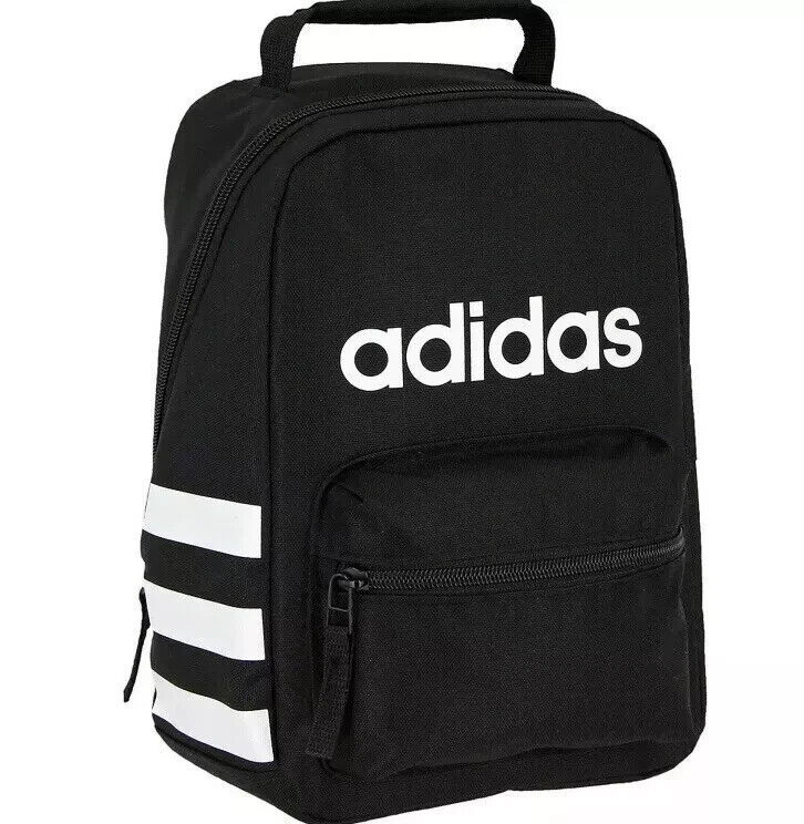 ADIDAS SANTIAGO LUNCH KIT Lunch Bag Cooler Black/White - One Size  #5148239 - $23.75