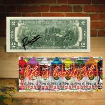 Life is Beautiful - Street Art S/N # of 200 Rency Official SIGNED $2 Bil... - $24.31