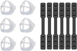 6PCS Face Mask Bracket &amp; Extenders Ear Hook Strap Extension Clip 3D Reus... - $11.83