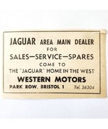 1954 Western Motors Jaguar Dealer Advertisement Import Automobilia Brist... - $27.42 CAD