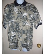 Men&#39;s Golf Hawaiian Shirt Short Sleeve Style O Slip Over Head Size Large - £6.59 GBP